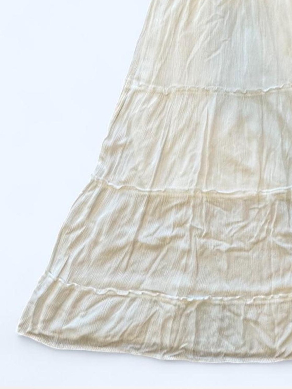 Justify White Tie-Front Smocked Maxi Dress - Picture 6 of 7